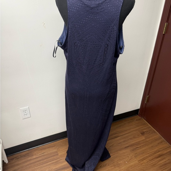 Women Elegant Navy Sleeveless Maxi Dress Size XXL - Picture 2 of 3
